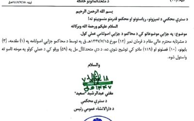 بیانیه مطبوعاتی شبکه تحلیلگران بُلاق در پیوند به اصولنامه طالبان